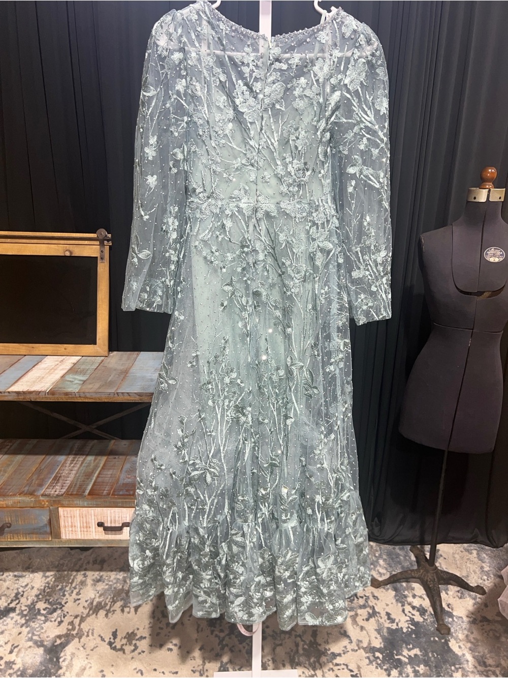 Mac Duggal 20512 NWT Long Sleeve Formal Dress - Picture 6 of 10